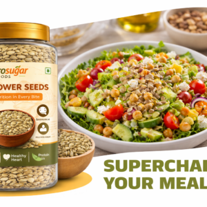 raw sunflower seeds in bowl healthy vegan snack